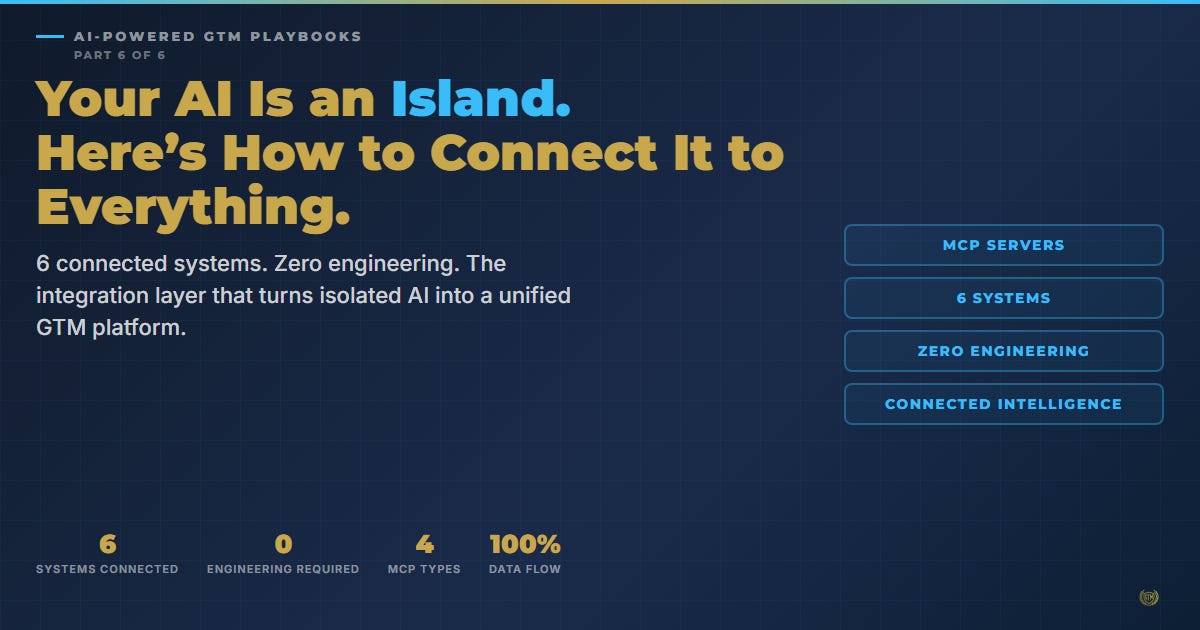 Your AI Is an Island. Here's How to Connect It to Everything.