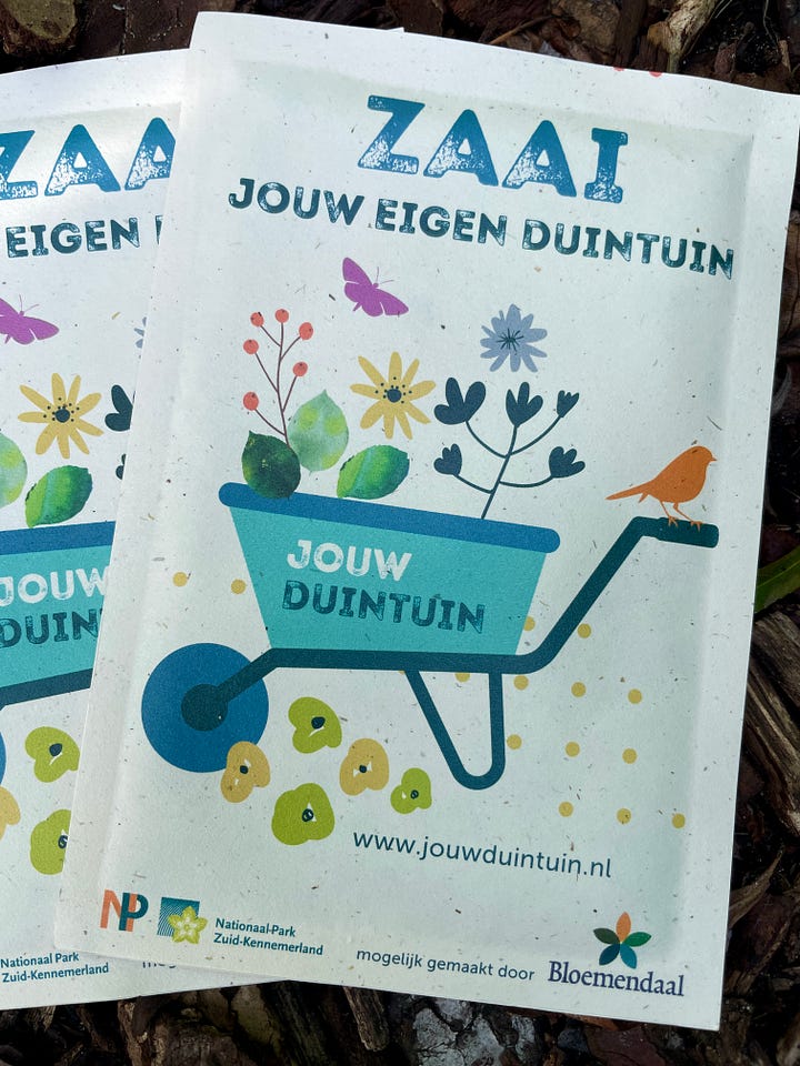 Native plants for sale and free seeds for sale at Thijsse’s Hof dunegarden in Bloemendaal