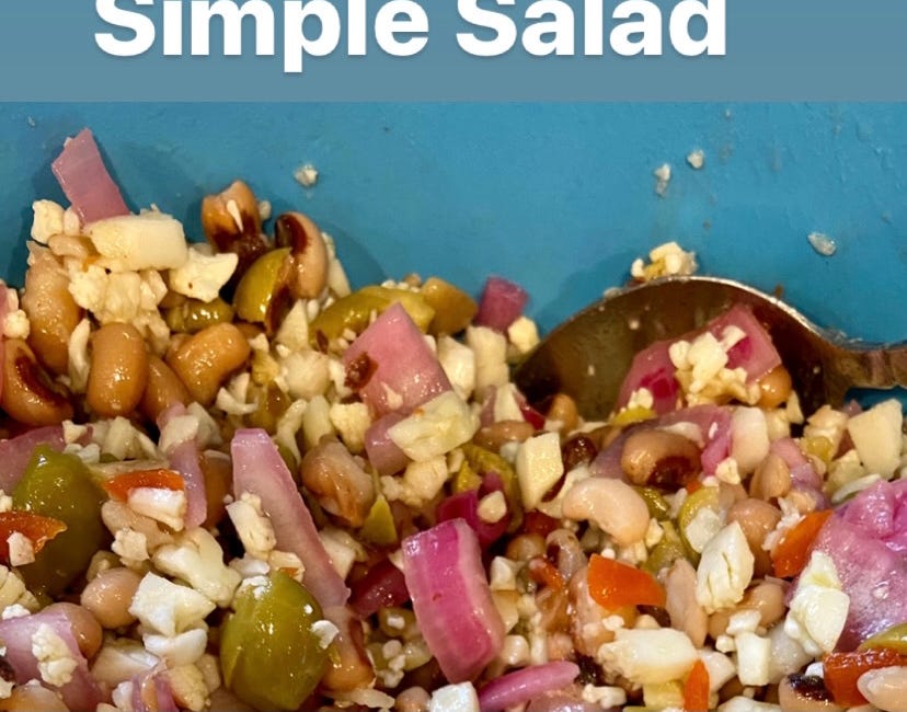 5 Ingredient Simple Summer Salad (or anytime)