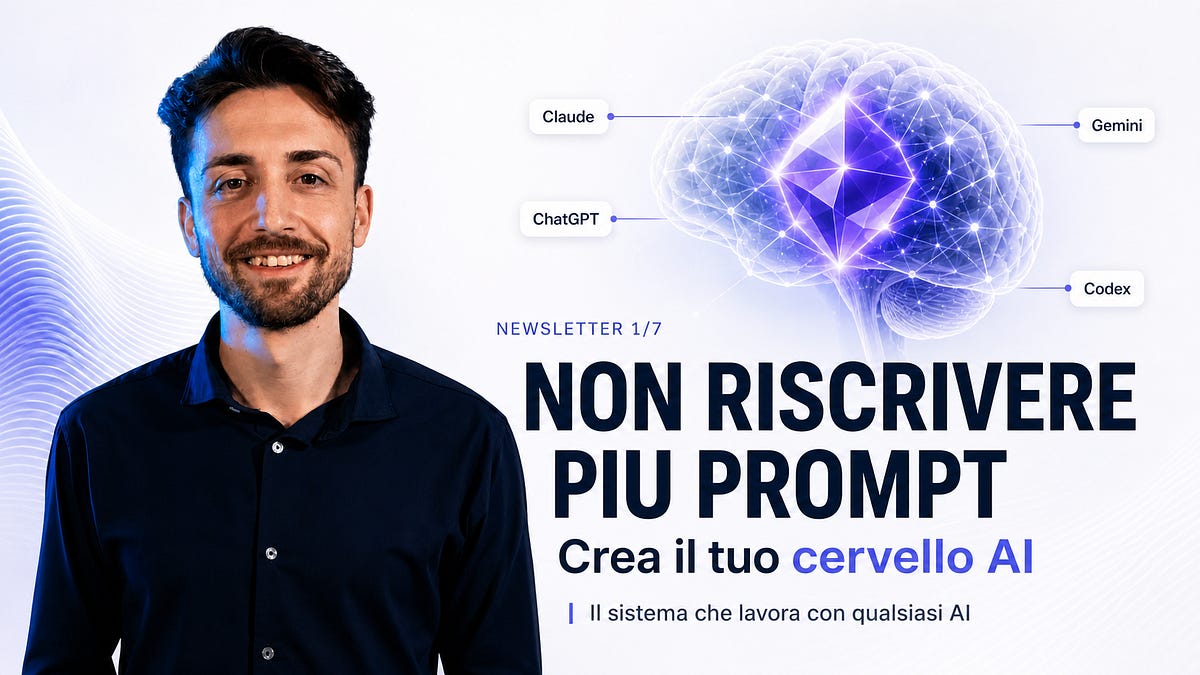 Non riscrivere più gli stessi prompt: crea il tuo cervello AI (1/7)