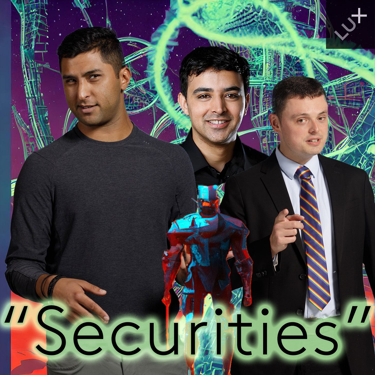 Shaq Vayda, Rahul Satija and Danny Crichton. Image by Chris Gates via DALL-E Shaq Vayda, Rahul Satija and Danny Crichton. Image by Chris Gates via DALL-E