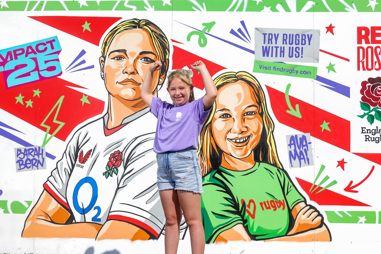 A Rugby World Cup mural on Bristol Harbourside A Rugby World Cup mural on Bristol Harbourside