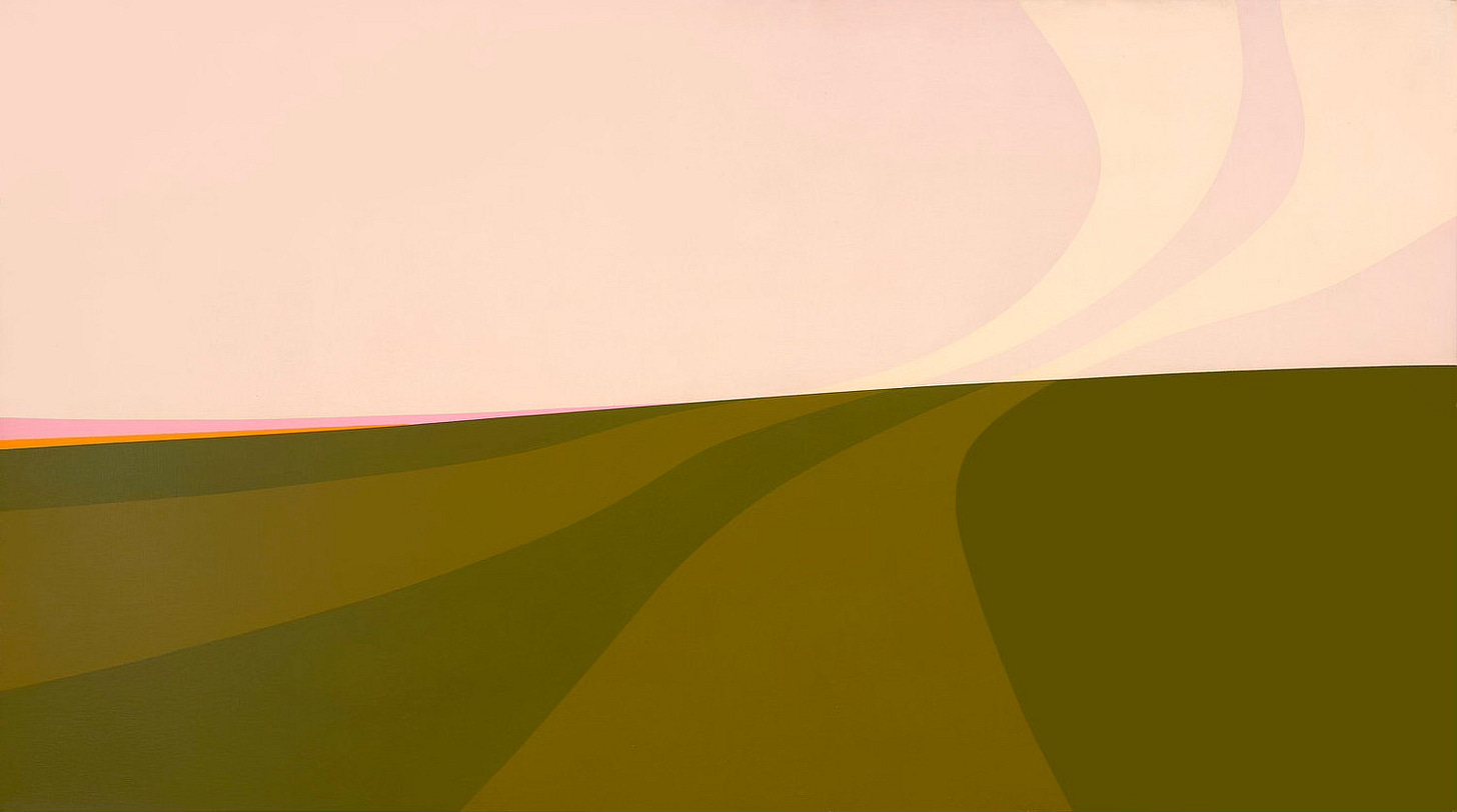 Artwork of landscape by Helen Lundeberg