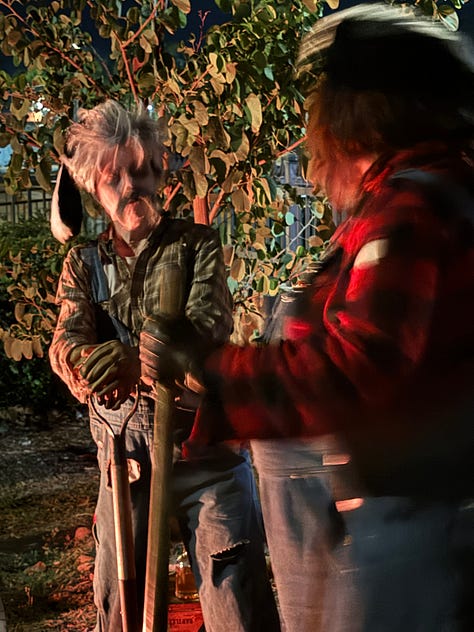 Actors perform various scenes from Santa Paula's haunted history.