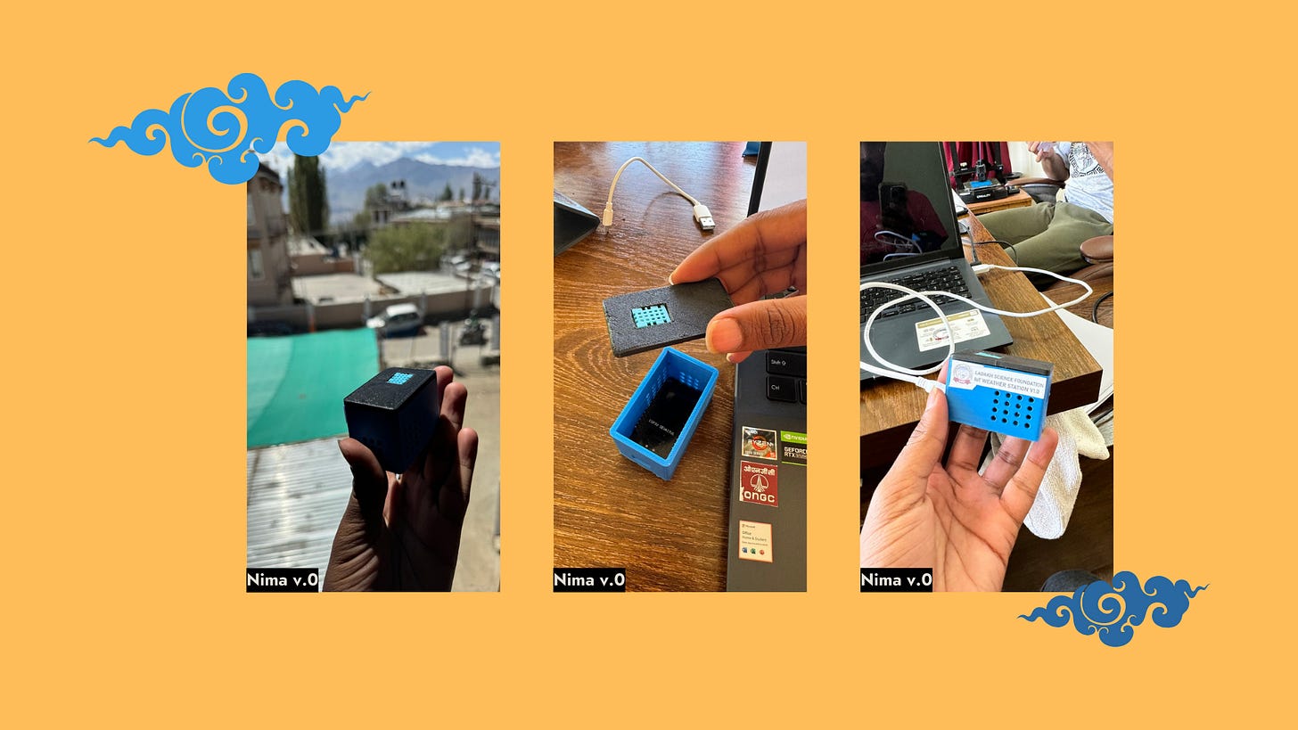 a picture of the weather station