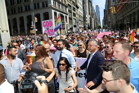 The candidate of the moment at the 2025 Pride March