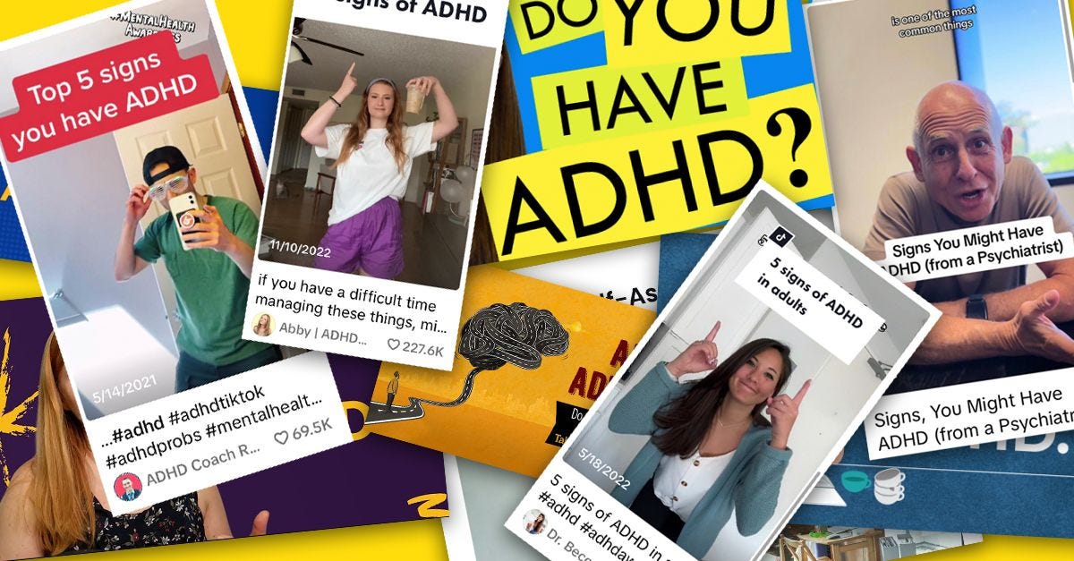 An image of ADHD tests on smartphones