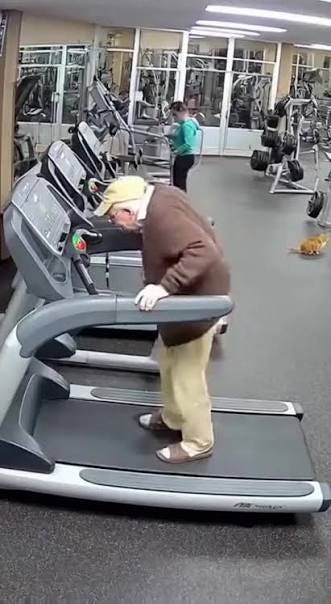 Funny Video Old Man on Treadmill | TikTok