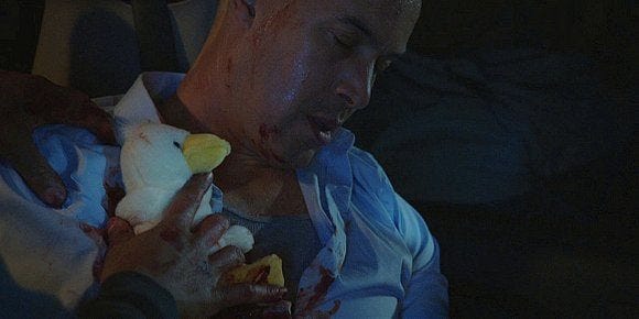 Walker James out cold after being shot 2.08. Walker James out cold after being shot 2.08.