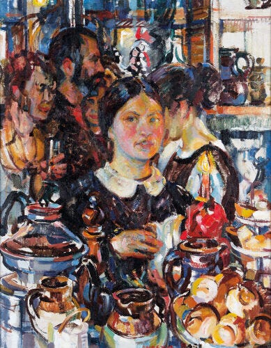 EVELYN PAGE Girl at a Coffee Bar EVELYN PAGE Girl at a Coffee Bar