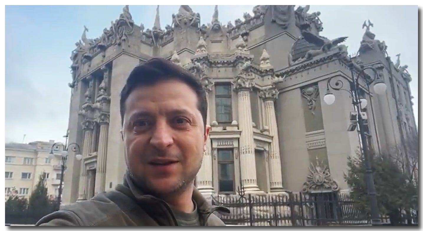 Volodymyr Zelensky, Kyiv, Ukraine, February 26