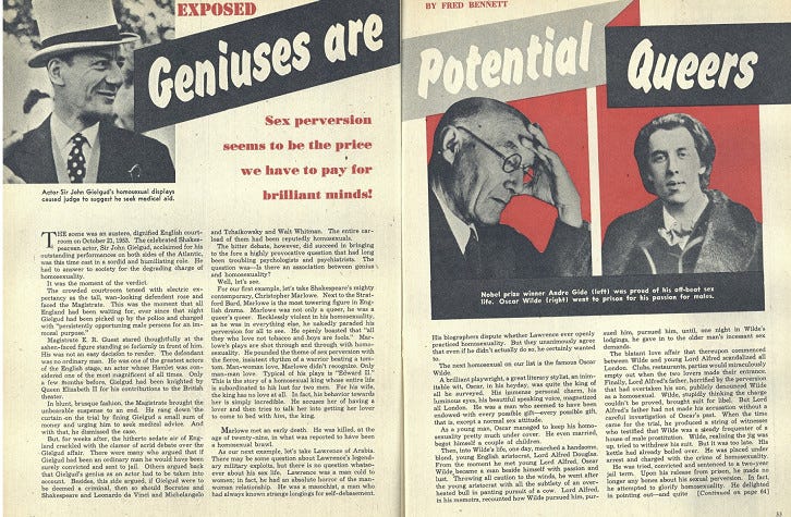 Exposed magazine article
