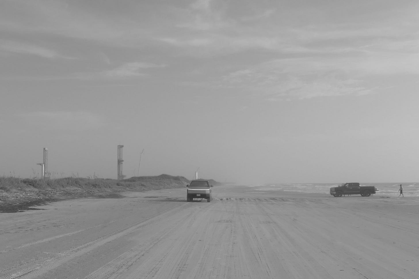 Cybertruck on beach Cybertruck on beach
