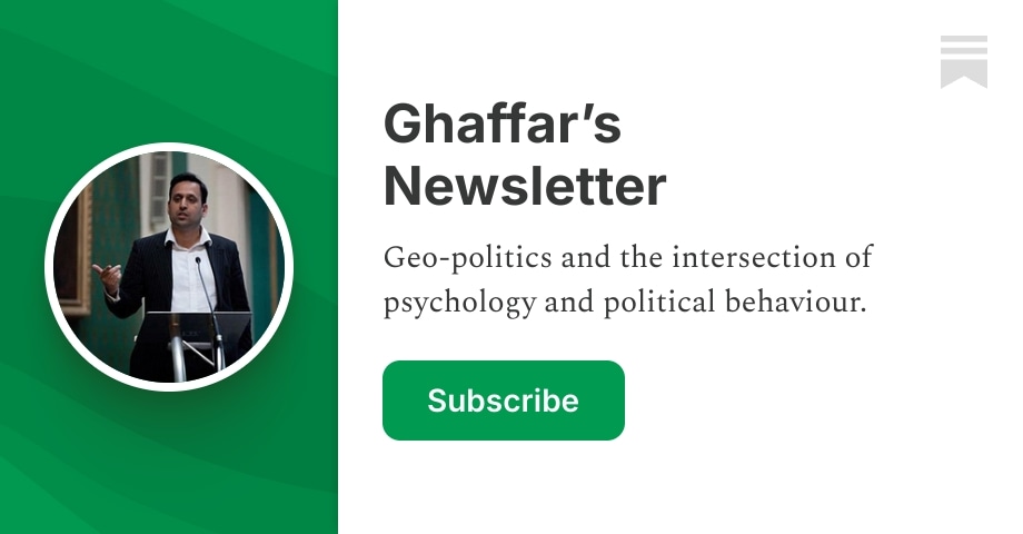 Ghaffar’s Newsletter | Substack