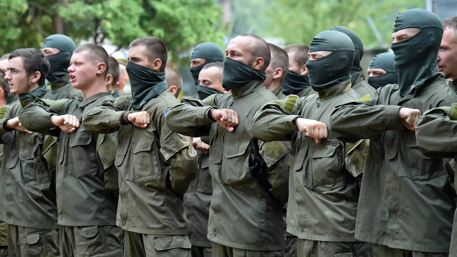 Recruits of the Azov battalion. File photo - Sputnik International, 1920, 10.04.2024