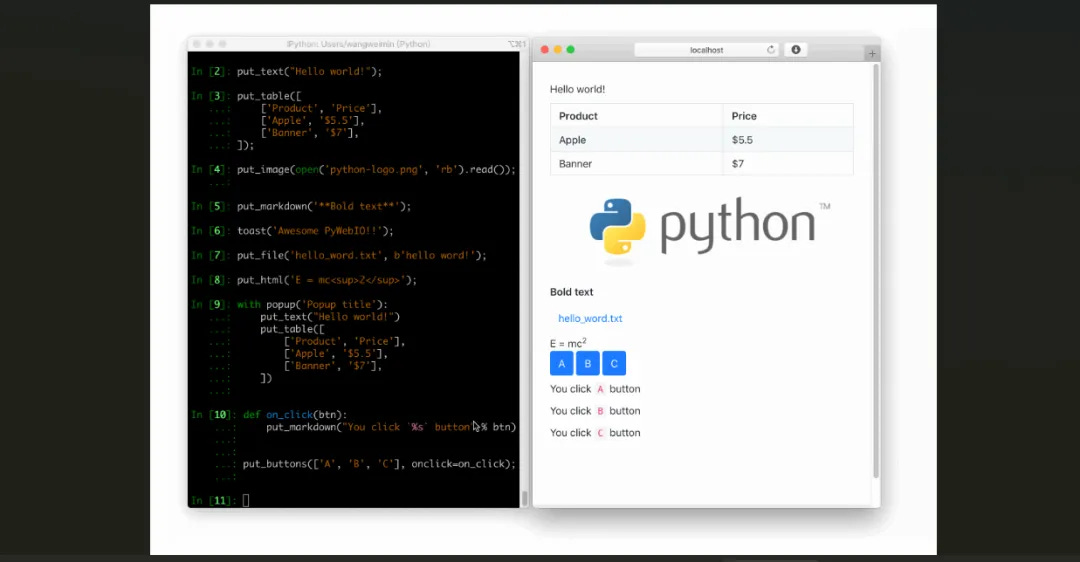 PyWebIO: Build Web Apps in Python, No Frontend Needed