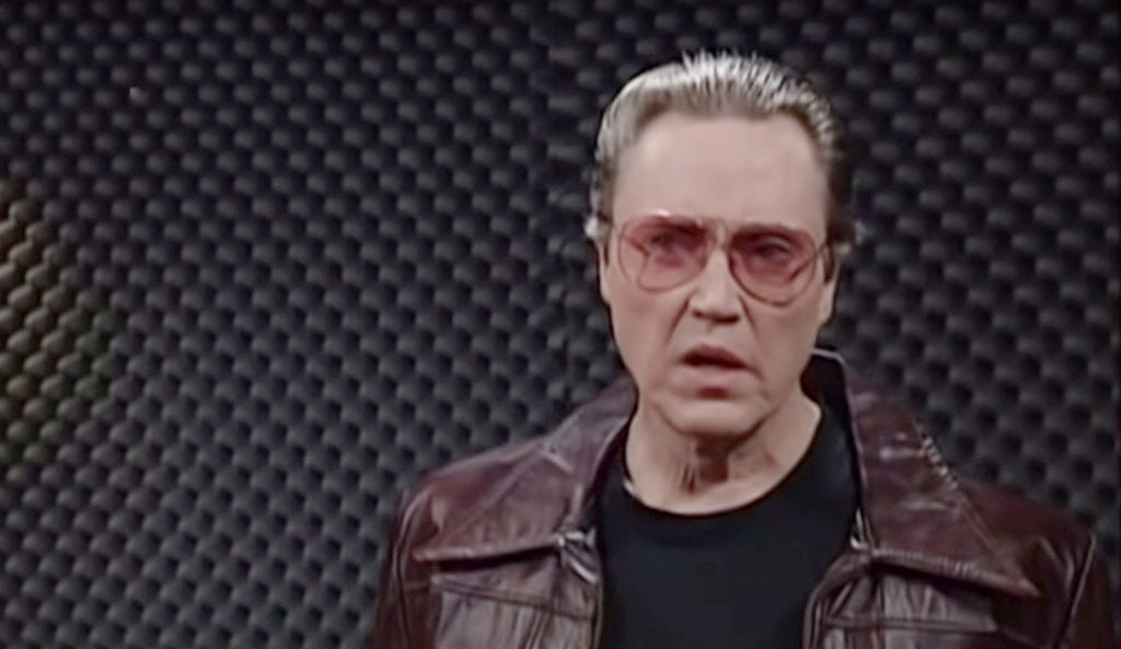 Please Stop Shouting 'More Cowbell' At Christopher Walken