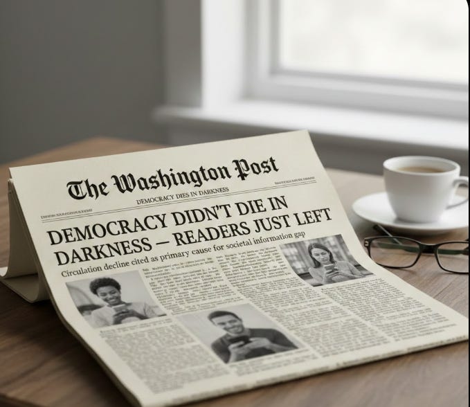 The Washington Post Axes Hundreds, America's Left Wrings Their Hands ...