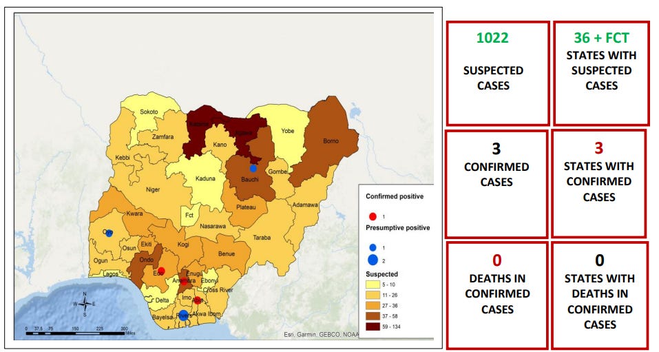 Nigeria yellow fever situation: First five months of 2026