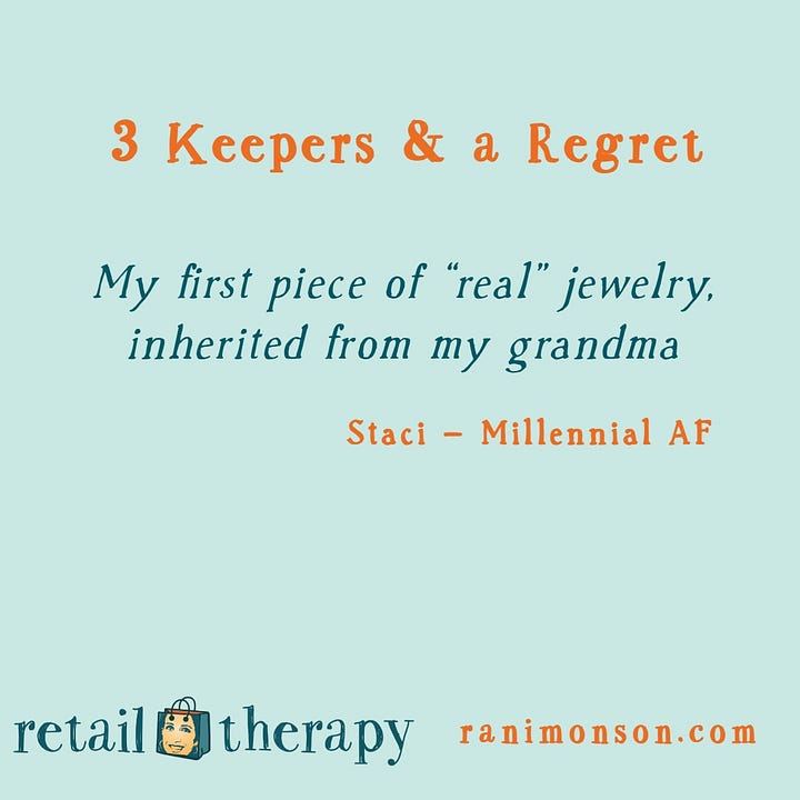 3 Keepers & a Regret on Retail Therapy on Substack