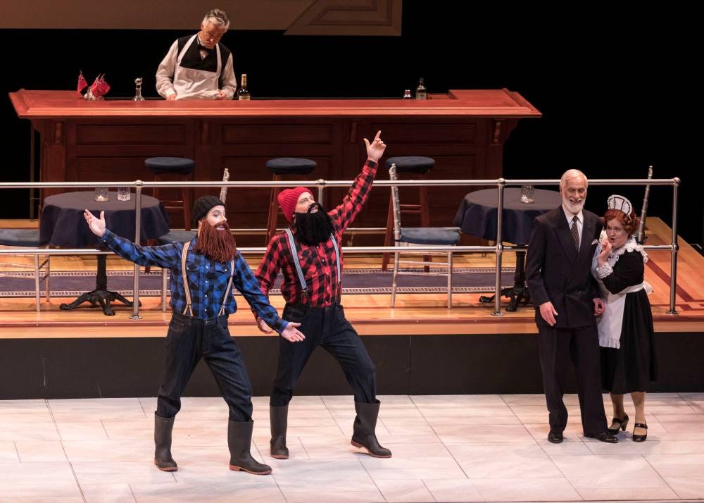 Manitoba Opera’s witty new production of Mozart’s opera buffa “Cosi fan tutte” being performed on stage. (Photo by Robert Tinker) Manitoba Opera’s witty new production of Mozart’s opera buffa “Cosi fan tutte” being performed on stage. (Photo by Robert Tinker)