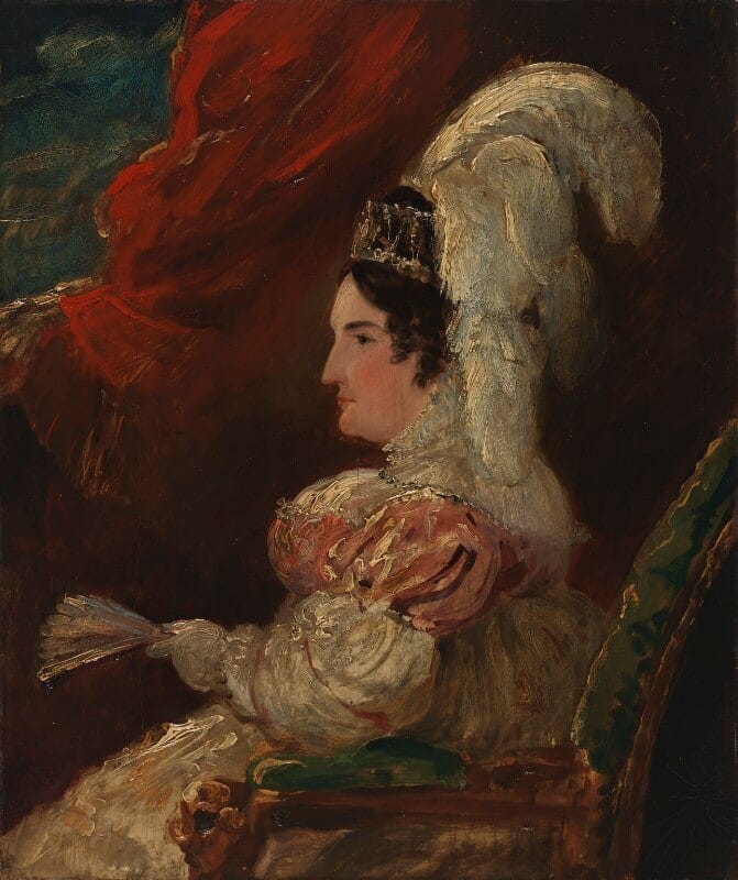 Princess Caroline of Brunswick-Wolfenbüttel, by Sir George Hayter, circa 1820 -NPG 4940 - © National Portrait Gallery, London