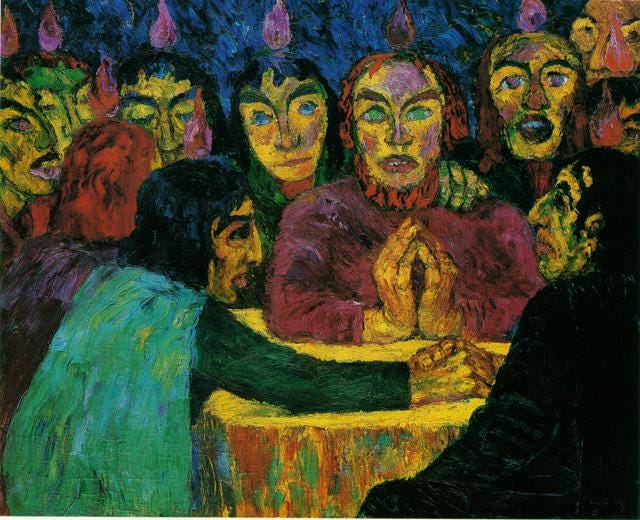 Pentecost - Emil Nolde - 1909