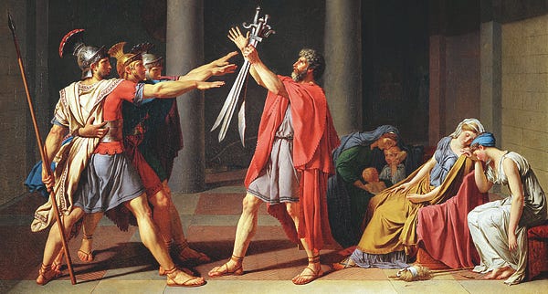 Oath of the Horatii, 1786 Jigsaw Puzzle by Jacques-Louis David - Fine Art  America