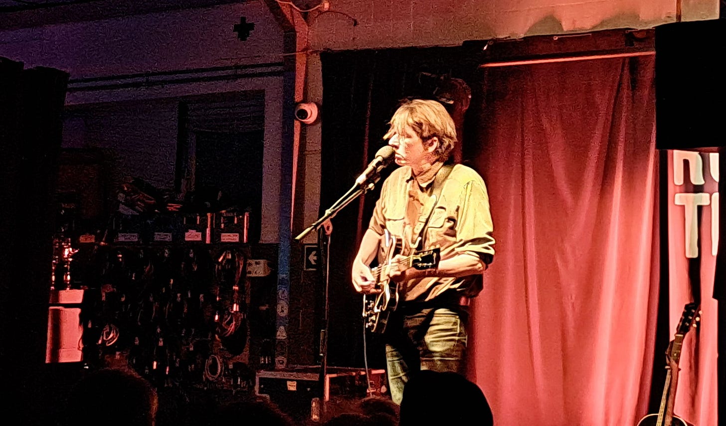 Bernard Butler on stage at Rough Trade