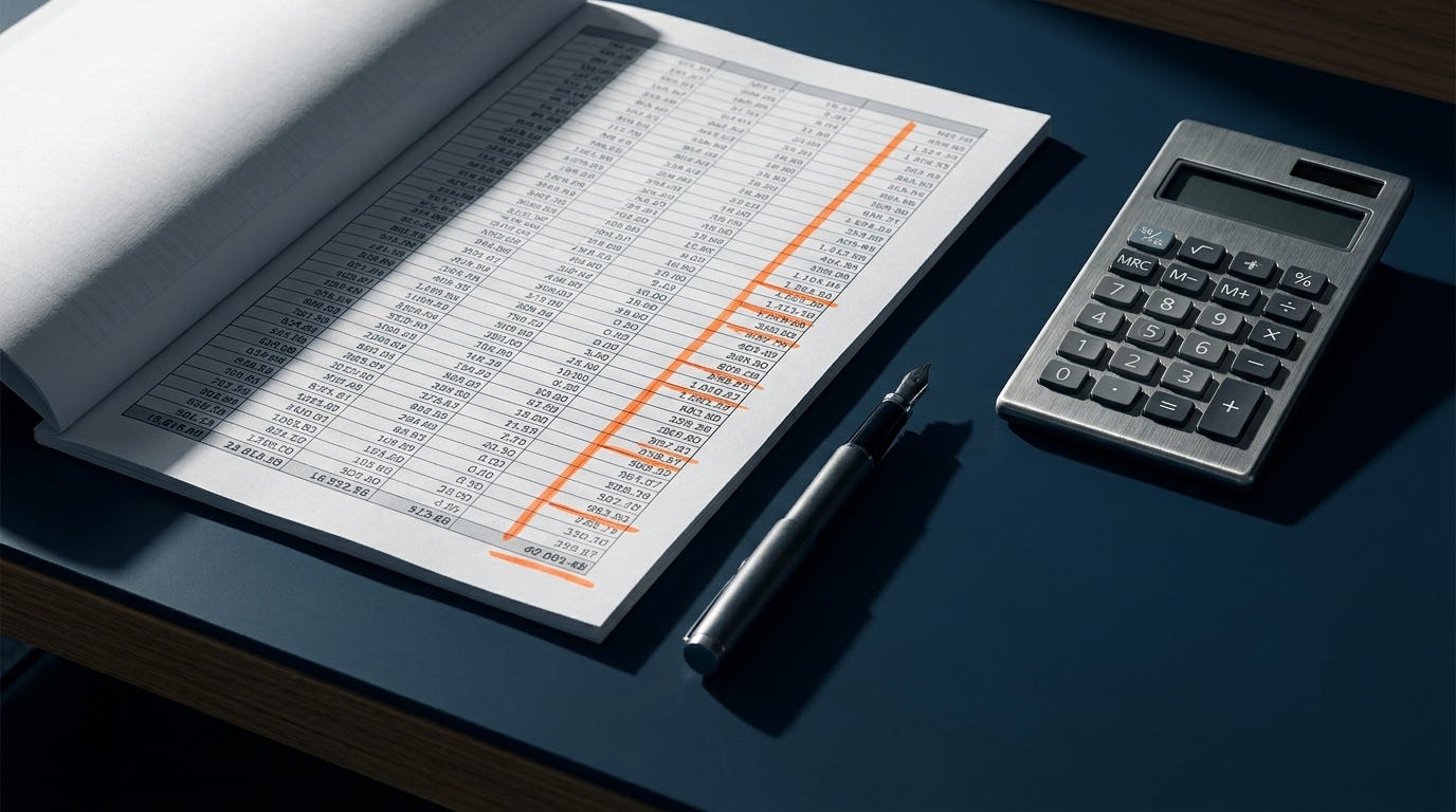 Real numbers, read monthly