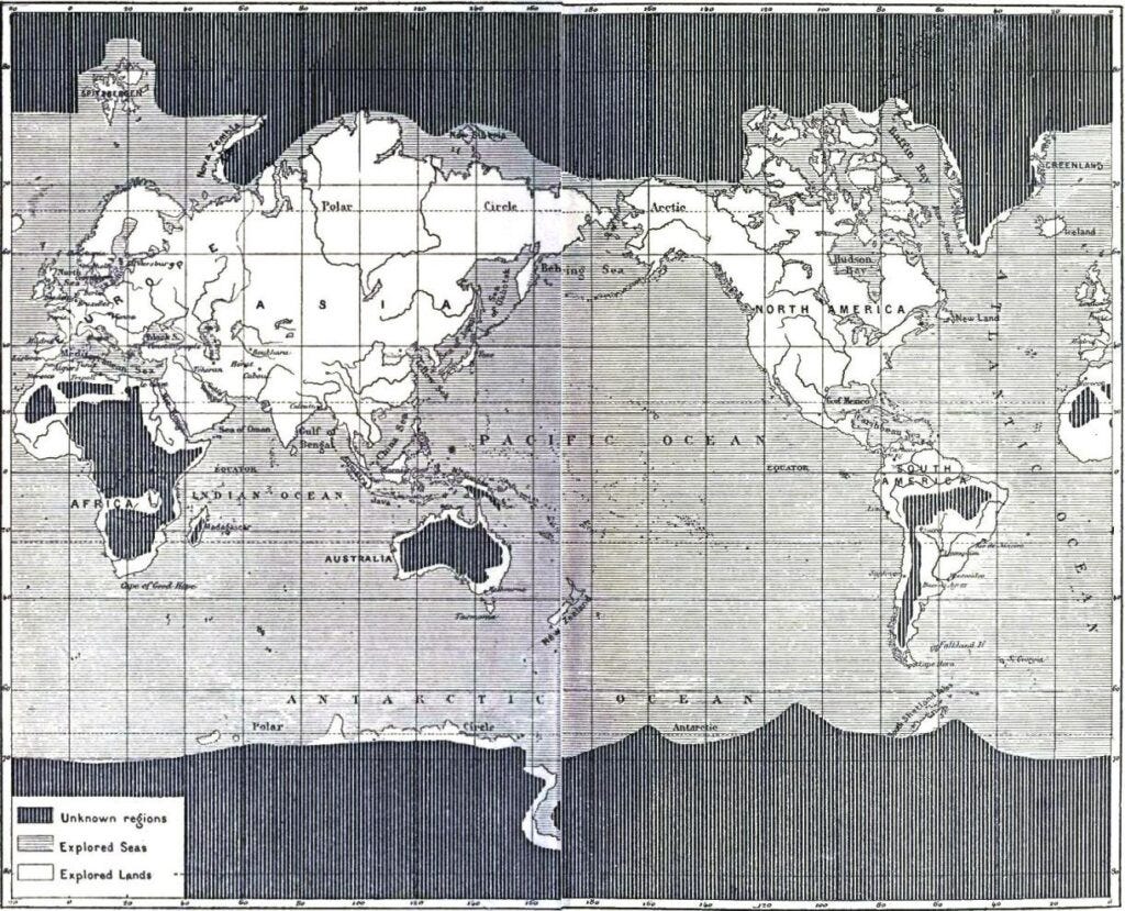 Mapa del mundo no explorado (1881)