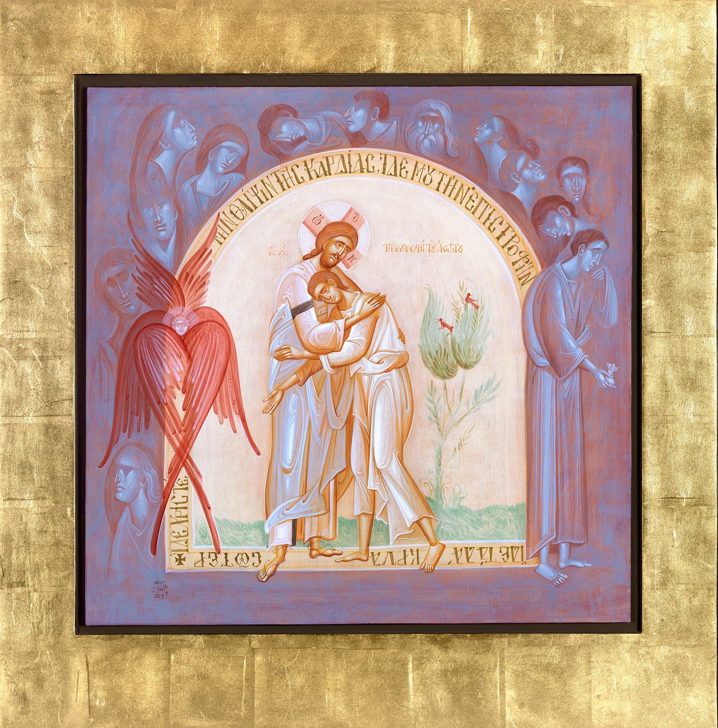 asotos - Egg Tempera on wood. 