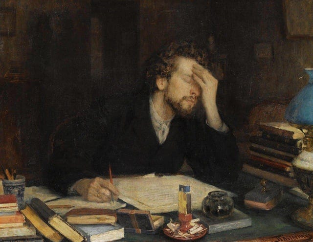 r/museum - painting artist, study for the poem.