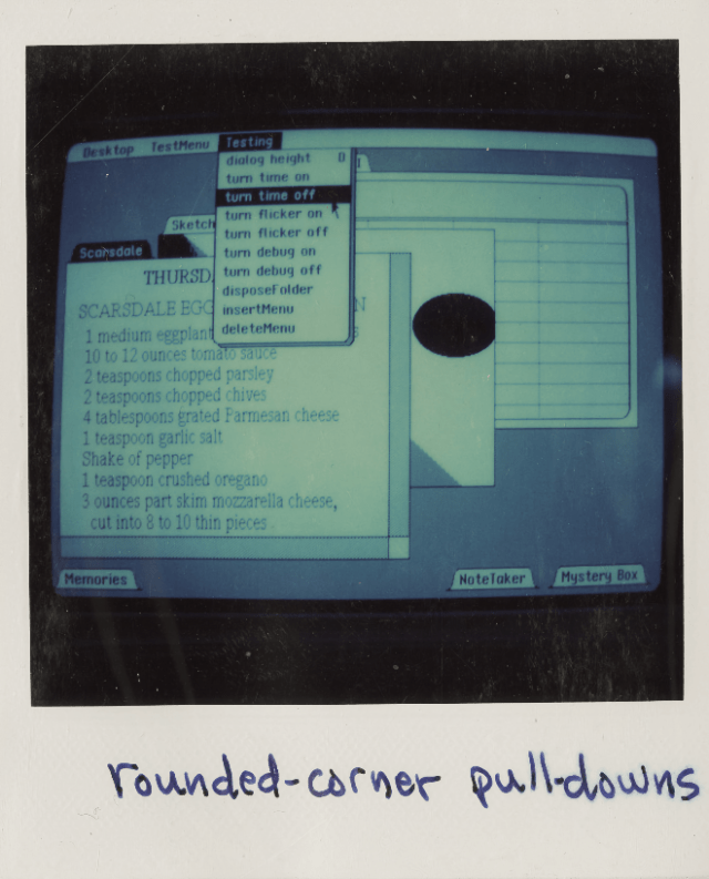 Apple Lisa User Interface (photo: Bill Atkinson)