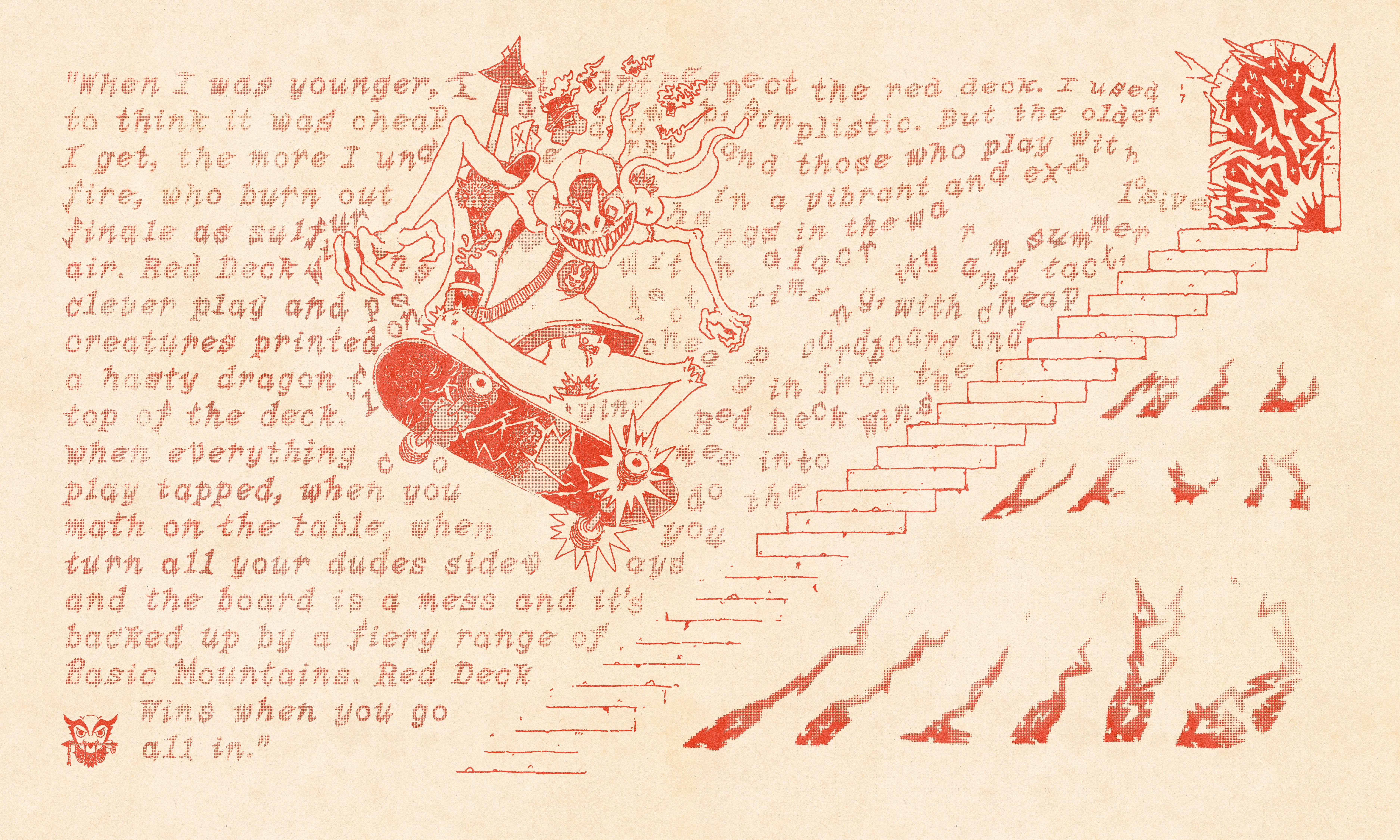 The Red Deck Wins Playmat - Rhystic Studies Substack