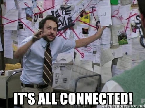 T'S ALL CONNECTED! Nemereneratornet IT'S ALL CONNECTED! - Conspiracy Charlie | Meme Generator ...