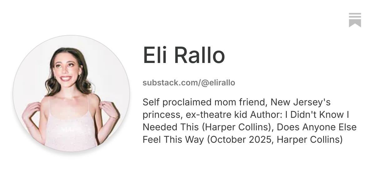 Eli Rallo | Substack
