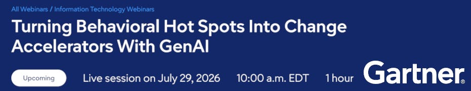Turning Behavioral Hot Spots Into Change Accelerators With GenAI (July 29th) Turning Behavioral Hot Spots Into Change Accelerators With GenAI (July 29th)