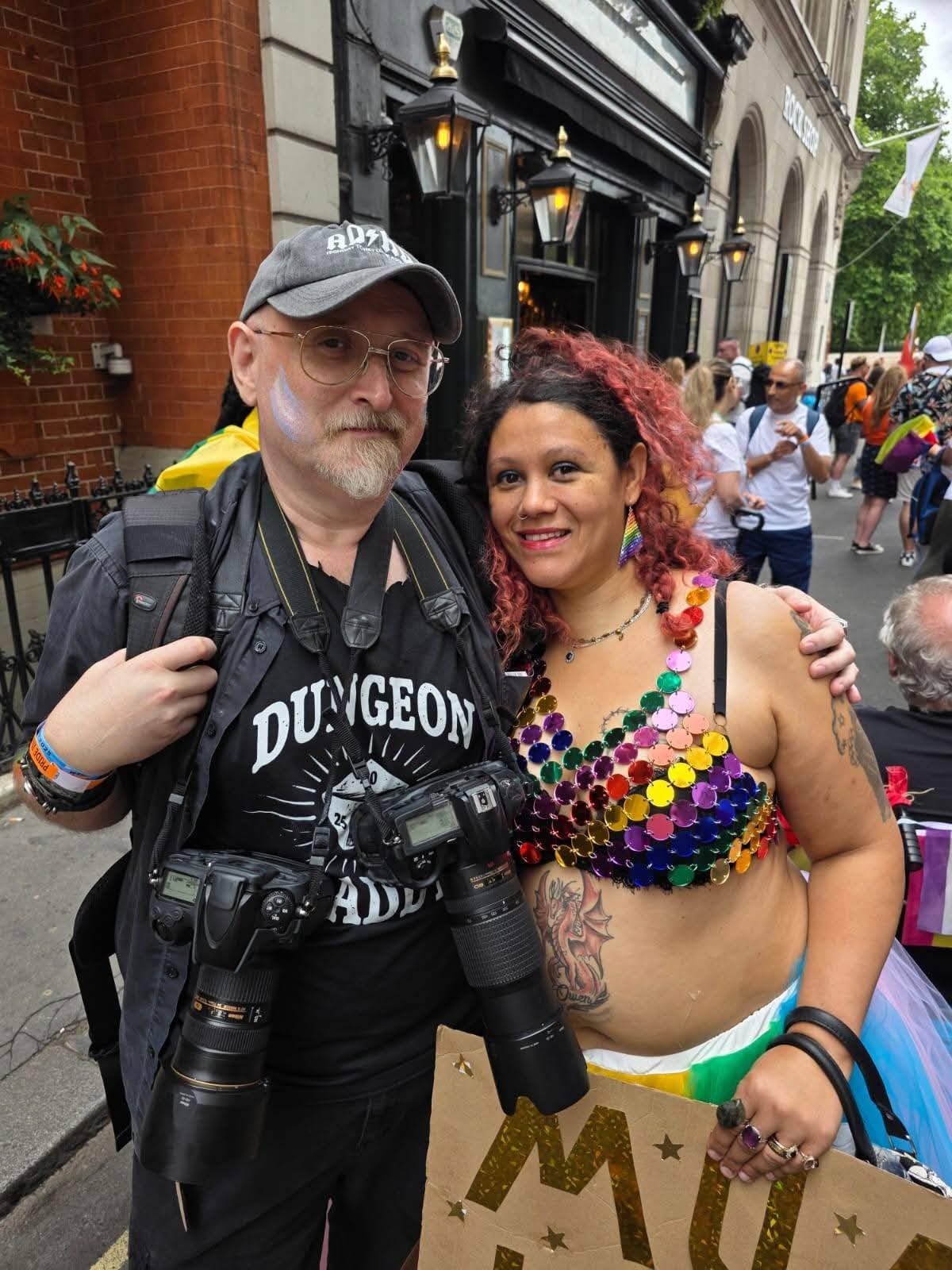 Emma Dalmayne and her husband at Pride