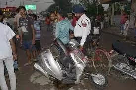 ஸ்கூட்டரில் செல்லும்போது மயக்கம் அடைந்து விழுந்தவர் சாவு