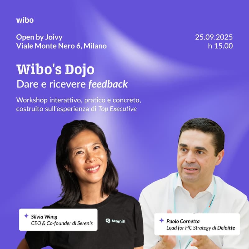 Immagine di copertina per Wibo's Dojo | Come dare e ricevere feedback