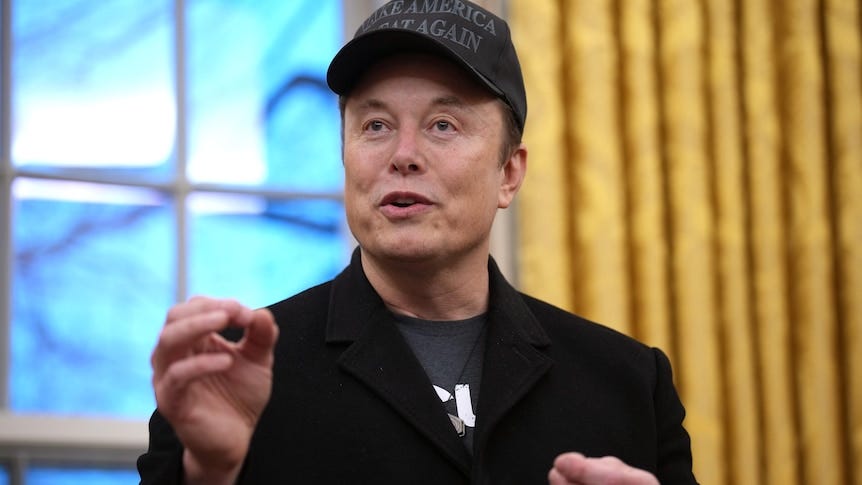Tesla CEO Elon Musk at the White House.