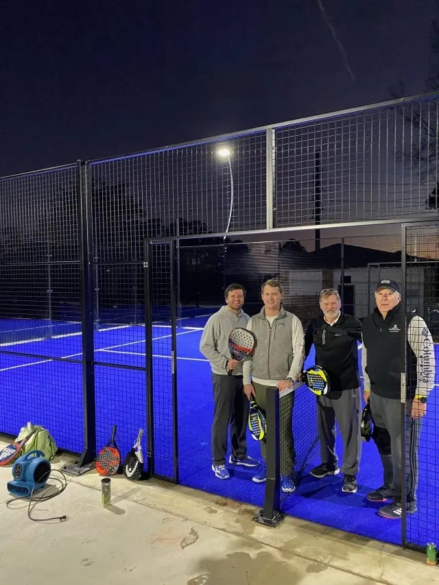 Pictures of padel court at Columbia Racquet Club in South Carolina