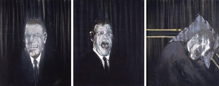 Three studies of the Human Head, 1953 - Francis Bacon - WikiArt.org