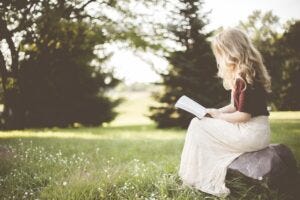 woman reading