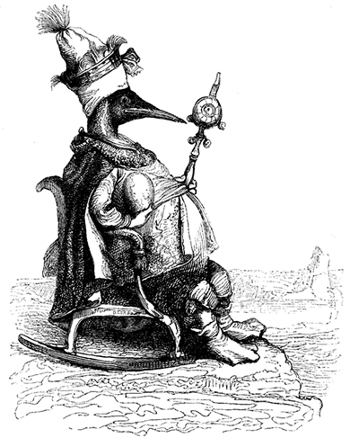 “His Majesty Frank Penguin, King of the Brutes” (January 1857) “His Majesty Frank Penguin, King of the Brutes” (January 1857)