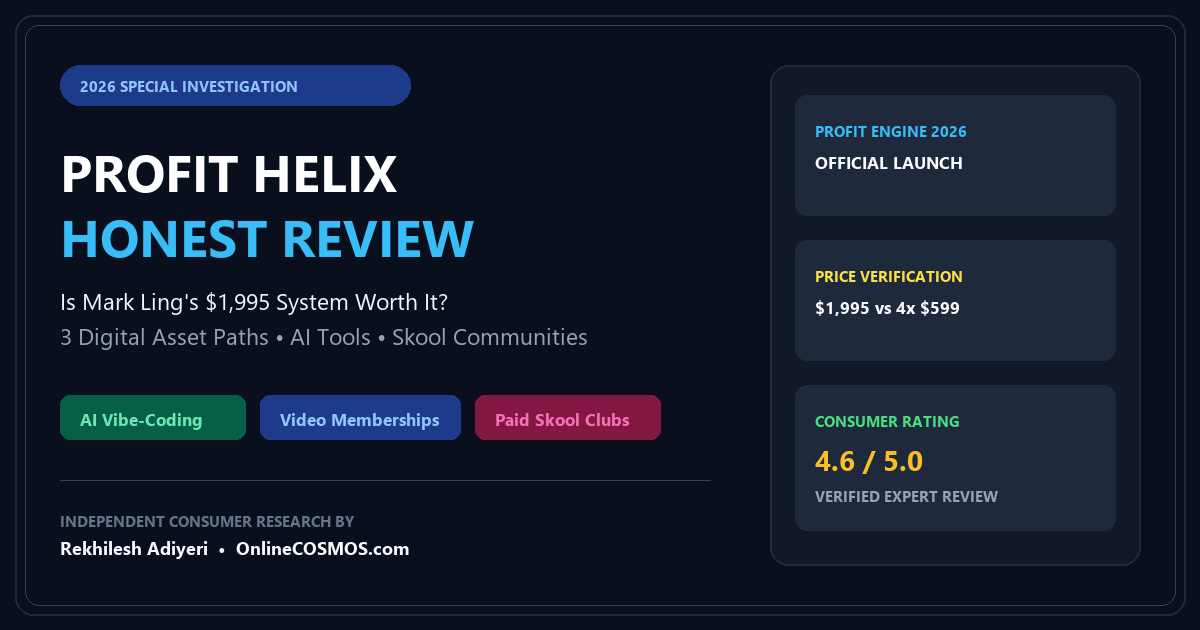THE PROFIT HELIX HONEST REVIEW 2026 THE PROFIT HELIX HONEST REVIEW 2026