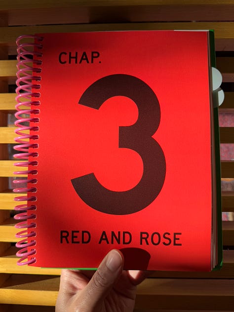 Anju & Banju cover, high contrast section divider page, example of recipe format