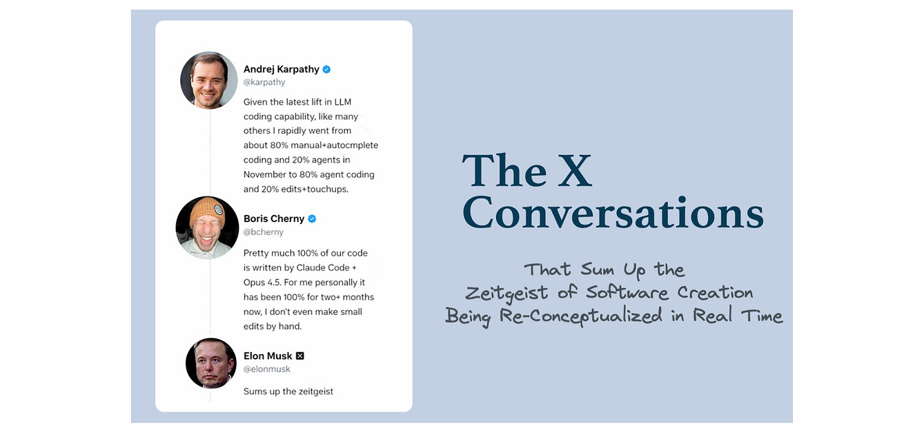 X Conversations Capturing the Zeitgeist: Re-Conceptualizing How We Build with AI