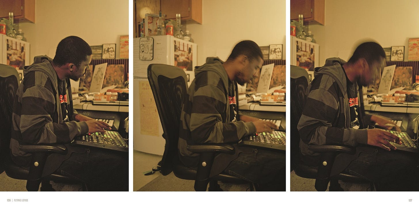 Flying Lotus page spread MED REZ Back To The Lab by Raph Rashid